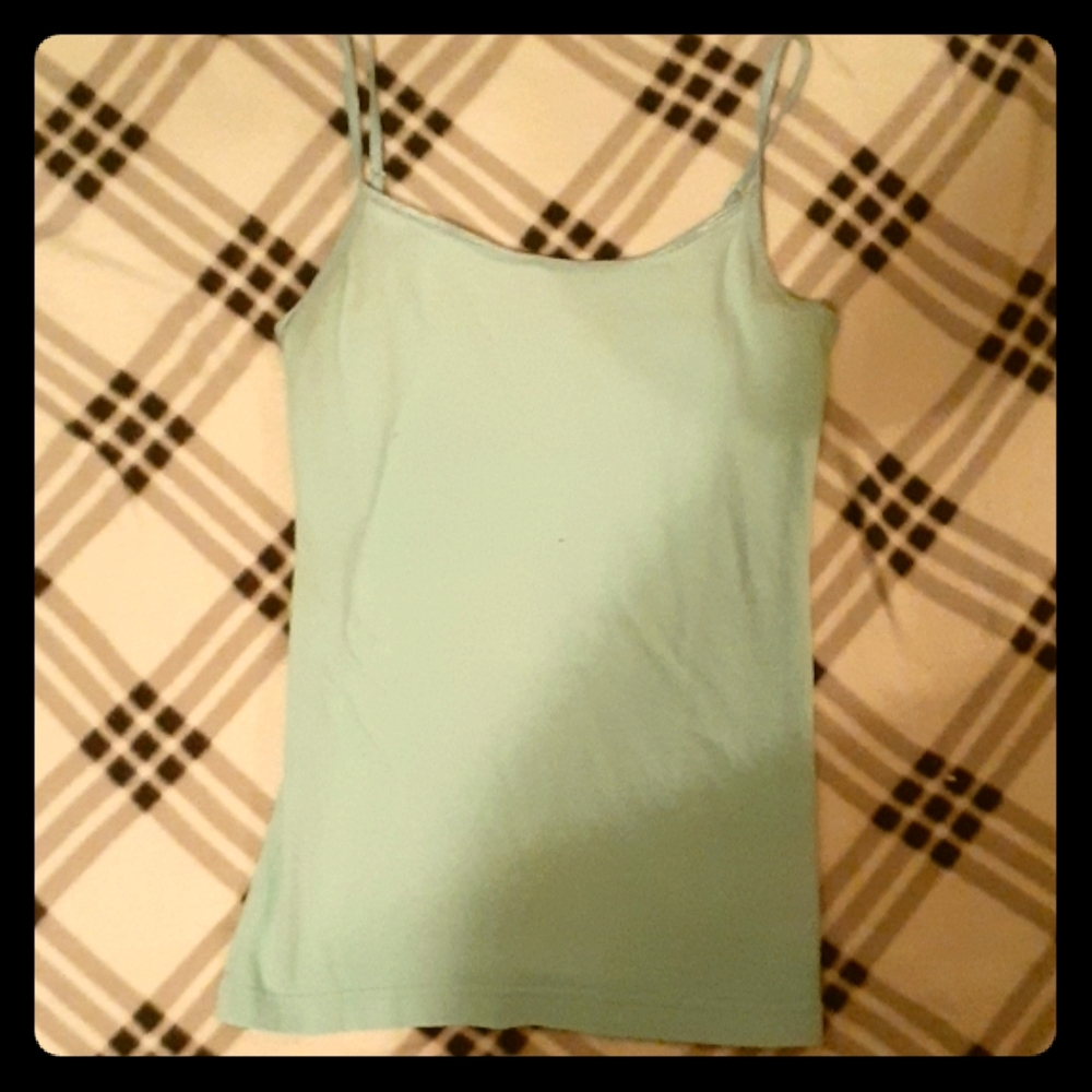 turquoise tank top